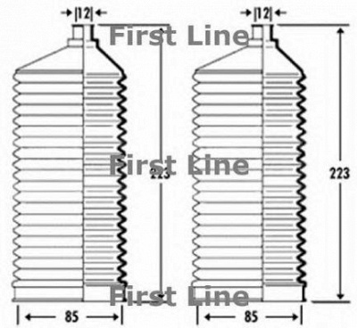 FIRST LINE fsg3336 -  Пыльник, рулевое управление